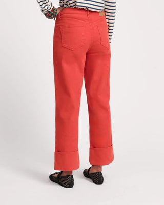 Smarty Red 03 Jeans - Women's Red Cuff Jeans