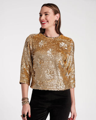 Frances Valentine Women's Shirts & Tops Frances Valentine Taylor Sequin Top Floral