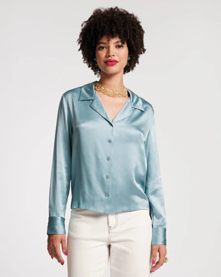 Frances Valentine Women's Shirts & Tops French Blue / S Frances Valentine Katherine Silk Shirt