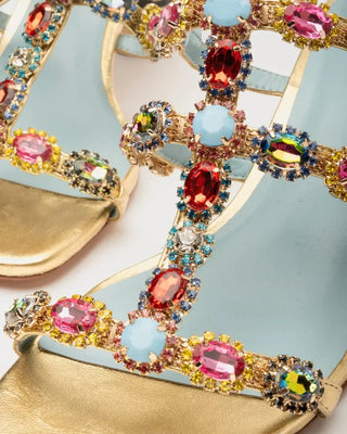 Frances Valentine Women's Shoes Frances Valentine Kiki Gem Nappa w/ Rhinestones