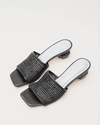 Frances Valentine Raffia Mesh Slide