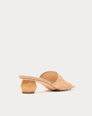 Frances Valentine Raffia Mesh Slide