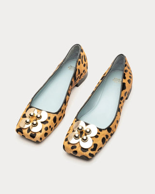 Frances Valentine Women's Shoes Frances Valentine Square Toe Ballet Flat Leopard