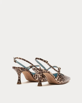 Frances Valentine Vivi Pump Metallic Leopard Frances Valentine