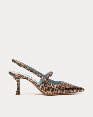 Frances Valentine Vivi Pump Metallic Leopard Frances Valentine