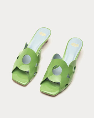 Frances Valentine Women's Shoes Green / 7 Frances Valentine Randy Slide Heel