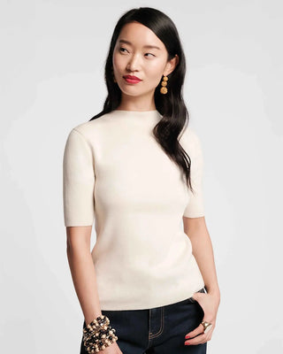 Marie Sweater Solid Cotton Oyster