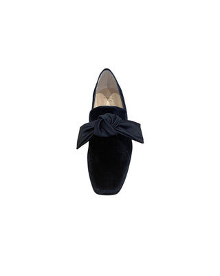 French Sole Women's Shoes French Sole Church Black Velvet Women's Shoe