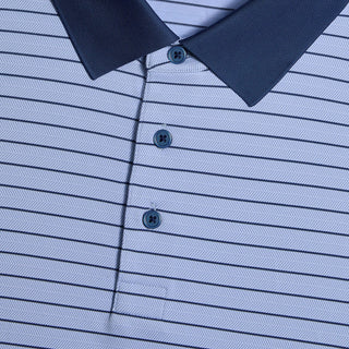 GFore Herringbone Stripe Tech Jersey Polo