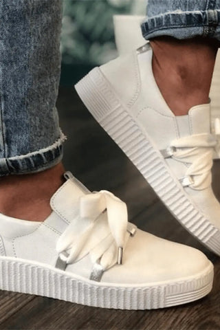 Gabor White Sneaker with Bow 03.333.21 Gabor