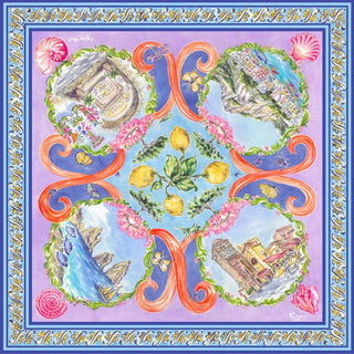 Grey Hall Designs Capri 100% Silk Scarf