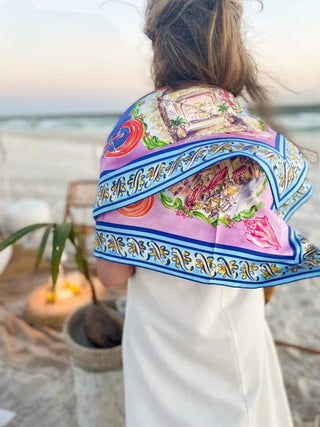 Grey Hall Designs Capri 100% Silk Scarf