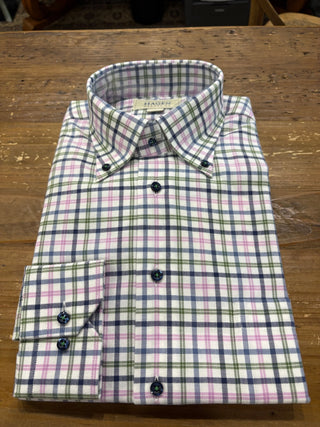 Hagen Green/Blue/Pink Tattersall Shirt