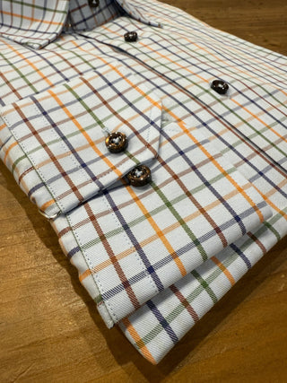 Hagen Blue Seasonal Tattersall Shirt