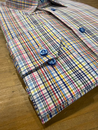 Hagen Colorful Summer Plaid Shirt
