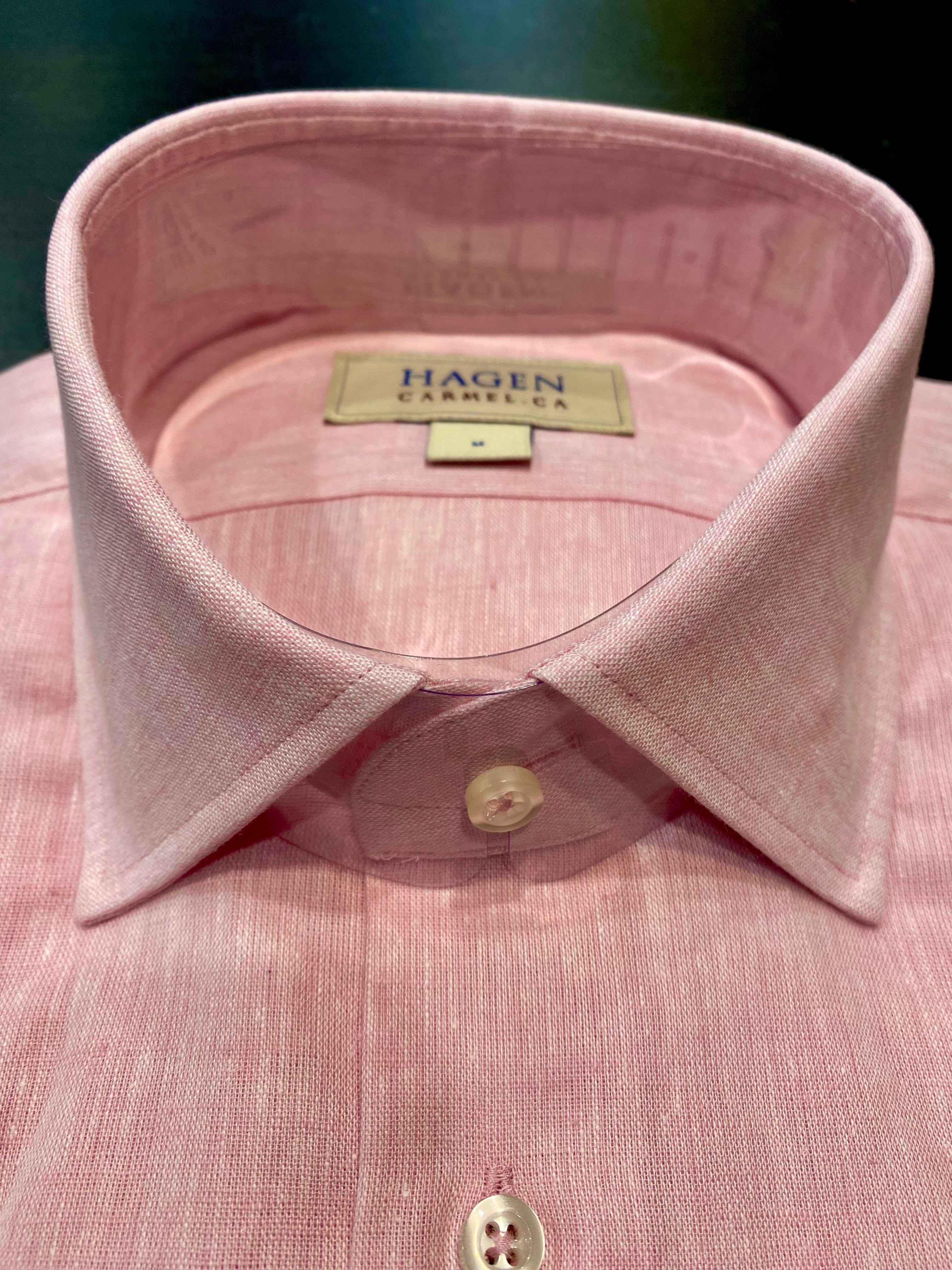 Hagen Carmel Men's Shirts Hagen of Carmel Pink Short Sleeve Shirt