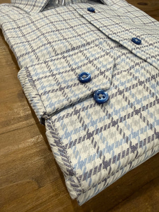 Hagen Sky Steep Twill Tattersall Shirt