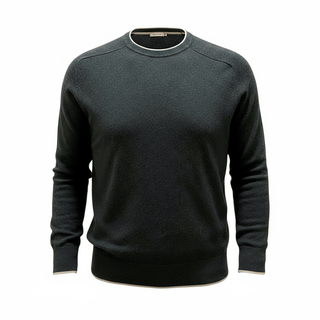 Hagen Dunes Crew W/ Suede Elbow Patches