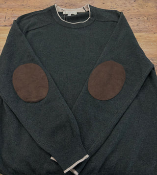 Hagen Dunes Crew W/ Suede Elbow Patches