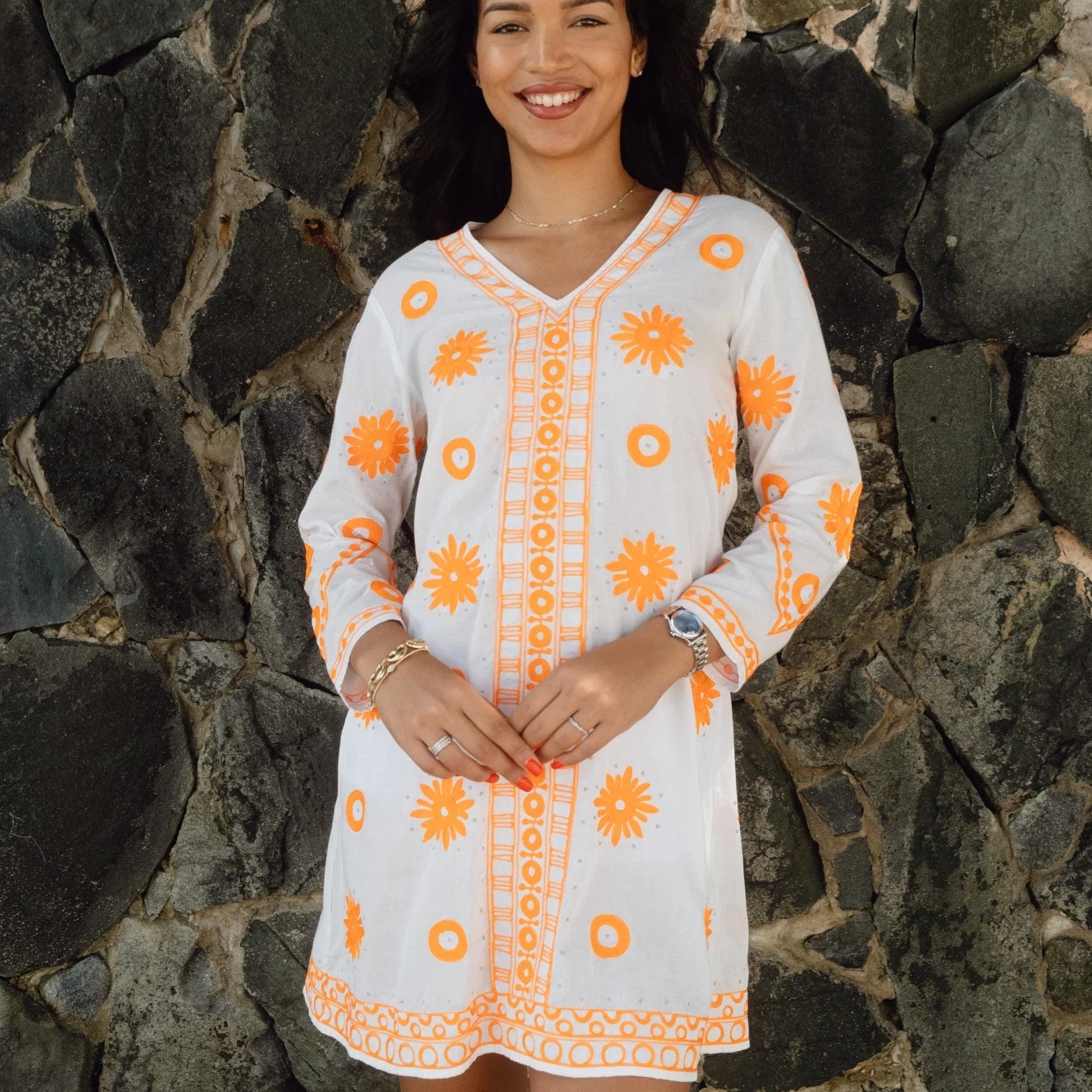 HiHo Women's Dresses Dominica Orange / XS Hiho Maho Tunic