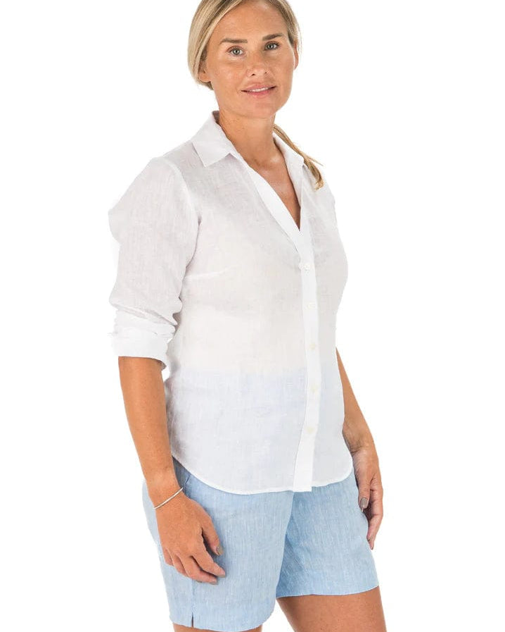 HiHo Women's Shirts & Tops White / XS HiHo Twig Linen Shirt