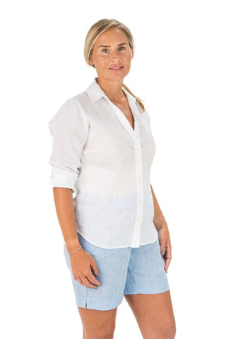 HiHo Women's Shirts & Tops White / XS HiHo Twig Linen Shirt