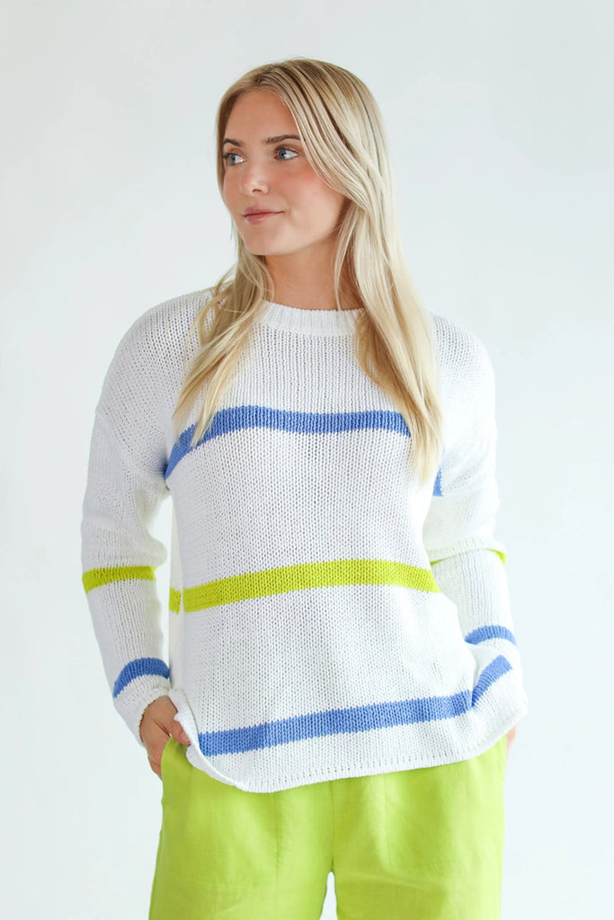 HiHo Women's Sweaters Julie Sweater - Summer Stripe