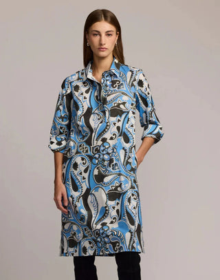 Hinson Wu 3/4 Sleeve Charlotte Dress Dancing Paisley
