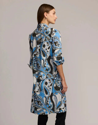 Hinson Wu 3/4 Sleeve Charlotte Dress Dancing Paisley