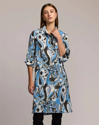 Hinson Wu 3/4 Sleeve Charlotte Dress Dancing Paisley