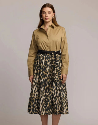 Hinson Wu Robin Long Sleeve Animal Print Dress - Planters Exchange