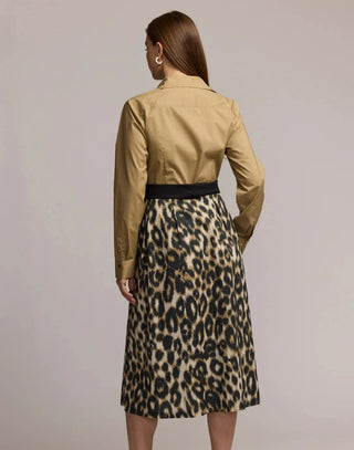 Hinson Wu Robin Long Sleeve Animal Print Dress - Planters Exchange