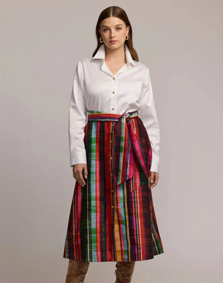 Hinson Wu Robin Textured Stripes Dress