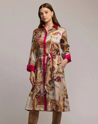 Hinson Wu Tamron Scarf Print Dress