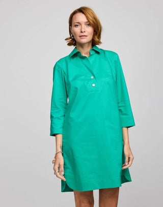 Hinson Wu Women's Dresses Jade / XS Hinson Wu Aileen 3/4 Sleeve Button Back Dress