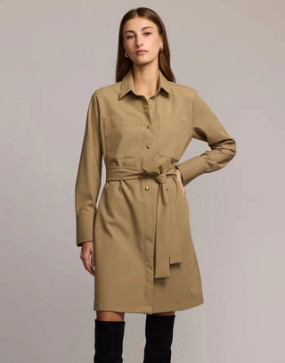 Hinson Wu Astrid Long Sleeve Traveler's Twill Dress