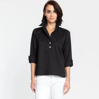 Hinson Wu Women's Shirts & Tops Black / XS Hinson Wu Aileen 3/4 Sleeve Shirt
