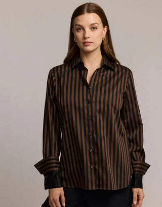Hinson Wu Margot Long Sleeve Stripe Shirt - Planters Exchange