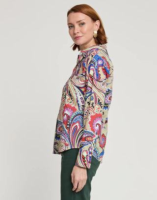 Hinson Wu Women's Shirts & Tops Hinson Wu Diane Long Sleeve Bohemia Paisley Print Shirt