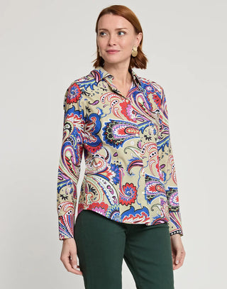 Hinson Wu Women's Shirts & Tops Hinson Wu Diane Long Sleeve Bohemia Paisley Print Shirt