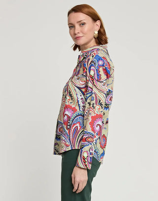 Hinson Wu Women's Shirts & Tops Hinson Wu Diane Long Sleeve Bohemia Paisley Print Shirt