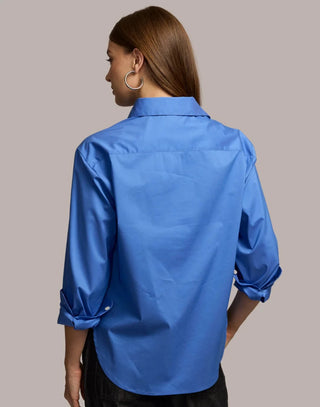 Hinson Wu Halsey Long Sleeve Pleated Shirt