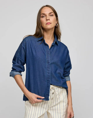 Hinson Wu Women's Shirts & Tops Hinson Wu Long Sleeve Denim Sophie Top