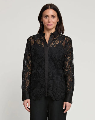 Hinson Wu Women's Shirts & Tops Hinson Wu Margot Long Sleeve Lace Shirt Jacket