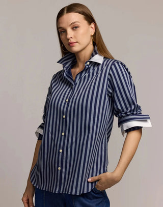 Hinson Wu Margot Long Sleeve Stripe Shirt - Planters Exchange