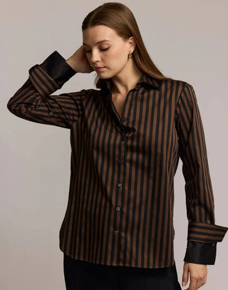 Hinson Wu Margot Long Sleeve Stripe Shirt - Planters Exchange