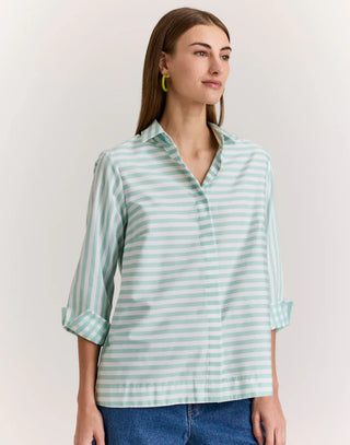 Hinson Wu Xena Gingham 3/4 Sleeve Top