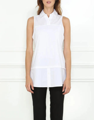 Hinson Wu Women's Shirts & Tops White / Extra Small Hinson Wu Lea Foundation Layering Tank Blouse
