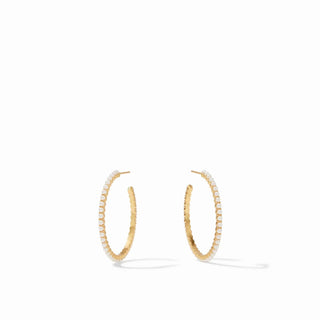 Julie Vos Earrings Julie Vos Juliet Hoop Pearl - Medium