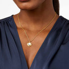 Julie Vos Necklaces Astor Solitaire Necklace Iridescent Clear Crystal